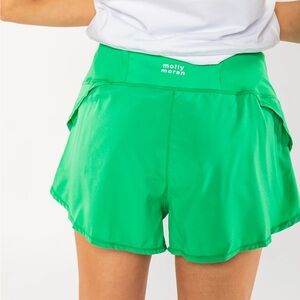 Green Molly Moran Run Around Shorts